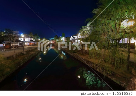 [Okayama Prefecture] Night view of Kurashiki Bikan Historical Quarter 135516585