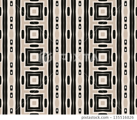 Beige Black Olive Color Abstract Geometric Seamless Pattern Background, Surface Pattern Illustration for Wallpaper and Fabric Design Beige Black Olive Color Abstract Geometric Seamless Pattern Background, Surface Pattern Illustration for Wallpaper and Fabric Design 135516826