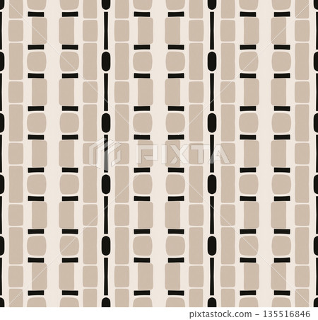 Beige Black Olive Color Abstract Geometric Seamless Pattern Background, Surface Pattern Illustration for Wallpaper and Fabric Design Beige Black Olive Color Abstract Geometric Seamless Pattern Background, Surface Pattern Illustration for Wallpaper and Fabric Design 135516846