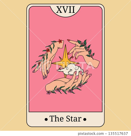 The Star Tarot Card Feminine Mystical Art The Star Tarot Card Feminine Mystical Art 135517637