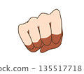 Illustration of a fist hand 135517718