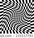 Checkered pattern background, checkerboard distorted squares 135517781