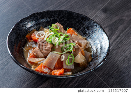 Stewed offal with miso flavor 135517907