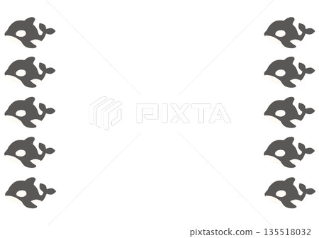 Killer whale frame Killer whale frame 135518032