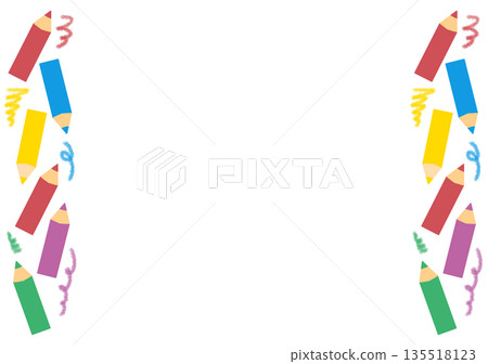 Colored pencil frame 135518123