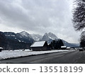 Winter alpine village Bavaria Zugspitze 135518199