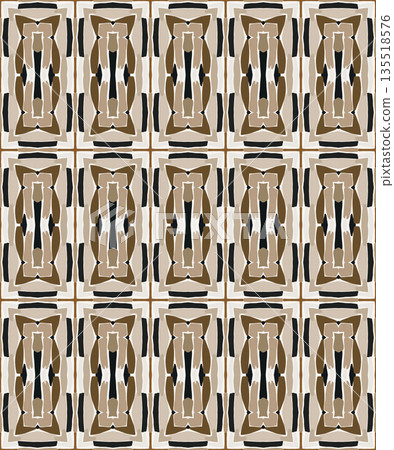 Beige Black Olive Color Abstract Geometric Seamless Pattern Background, Surface Pattern Illustration for Wallpaper and Fabric Design Beige Black Olive Color Abstract Geometric Seamless Pattern Background, Surface Pattern Illustration for Wallpaper and Fabric Design 135518576
