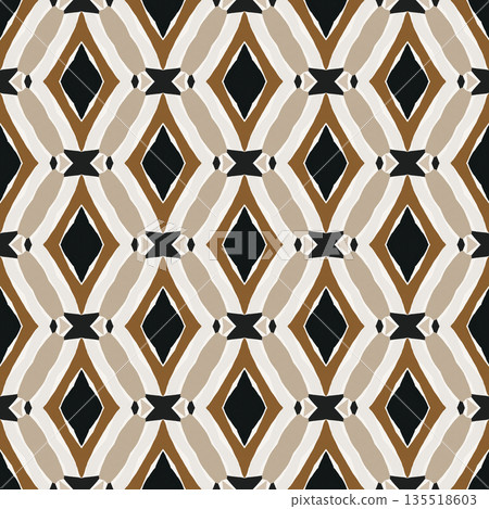Beige Black Olive Color Abstract Geometric Seamless Pattern Background, Surface Pattern Illustration for Wallpaper and Fabric Design Beige Black Olive Color Abstract Geometric Seamless Pattern Background, Surface Pattern Illustration for Wallpaper and Fabric Design 135518603