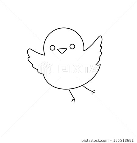 A white bird with a black beak and black feet is flying in the air 135518691