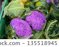 lilac cauliflower heads 135518945