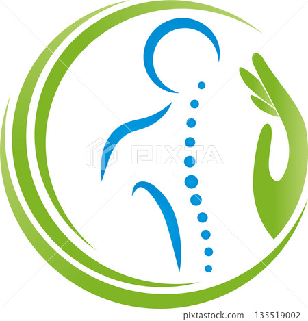Human, person, spine, massage, orthopedics, physiotherapy, medicine, logo 135519002