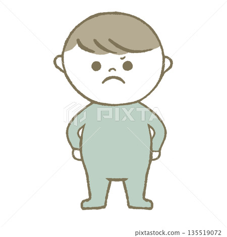憤怒的孩子淺藍色 憤怒的孩子淺藍色 135519072
