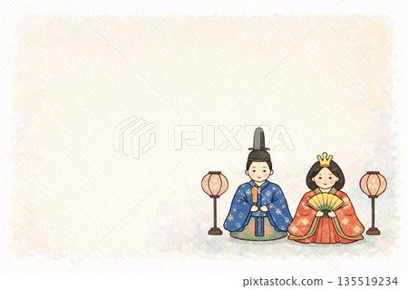 明信片 雛娃娃 女兒節 135519234