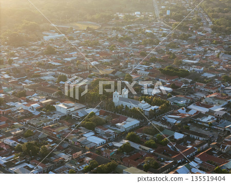 Central park in Jinotepe town 135519404