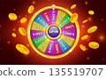 Wheel of Fortune. Spin Game. Casino Daily Bonus 135519707