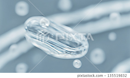 Abstract Design Showing Water Droplets for Wellness Brand Concept Abstract Design Showing Water Droplets for Wellness Brand Concept 135519832
