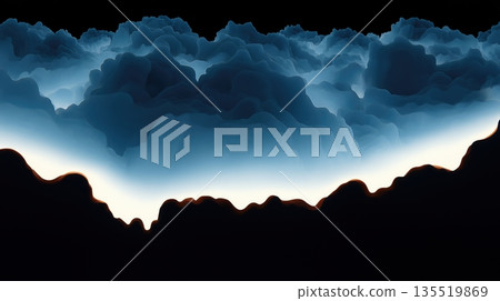 The Art Displays a Representation of Deep Sea Colors With Minimal Shapes The Art Displays a Representation of Deep Sea Colors With Minimal Shapes 135519869
