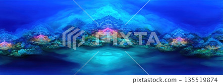 Dive Into Vibrant Deep Sea Mysticism With Colorful Patterns in an Aquatic Landscape Dive Into Vibrant Deep Sea Mysticism With Colorful Patterns in an Aquatic Landscape 135519874