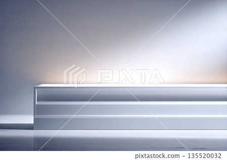 Wide Horizontal Election Day Banner Mockup With Empty Background Wide Horizontal Election Day Banner Mockup With Empty Background 135520032
