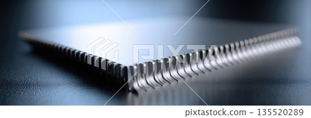 Advanced Microchip Close up Shows Integration With Organic Materials Used in Modern Technology 135520289