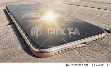 Digital Detox With Turned off Smartphone on Wooden Surface During Daytime Digital Detox With Turned off Smartphone on Wooden Surface During Daytime 135520301