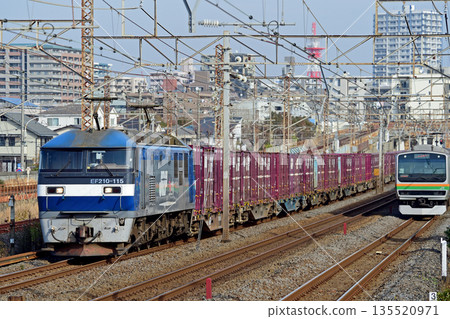 東海道本線相模貨運 JR貨運 EF210-115（Suita）E231系列 1000系列 K-27 135520971