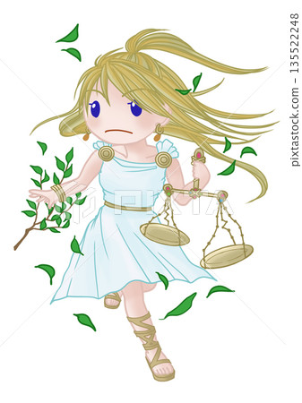 12 Zodiac Constellations Mini Character White (Transparent) Background Libra 12 Zodiac Constellations Mini Character White (Transparent) Background Libra 135522248
