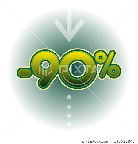 Percentage reduction on a gradient background Percentage reduction on a gradient background 135522845