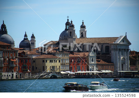 Gondolas on the Canals of Venice, Italy Gondolas on the Canals of Venice, Italy 135524598