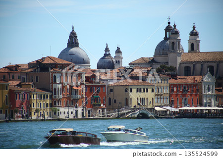Gondolas on the Canals of Venice, Italy 135524599