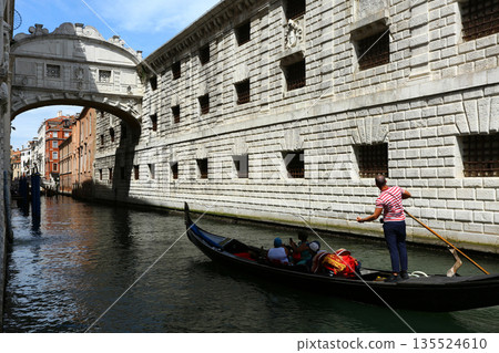 Gondolas on the Canals of Venice, Italy Gondolas on the Canals of Venice, Italy 135524610