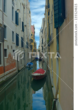 Gondolas on the Canals of Venice, Italy Gondolas on the Canals of Venice, Italy 135524615