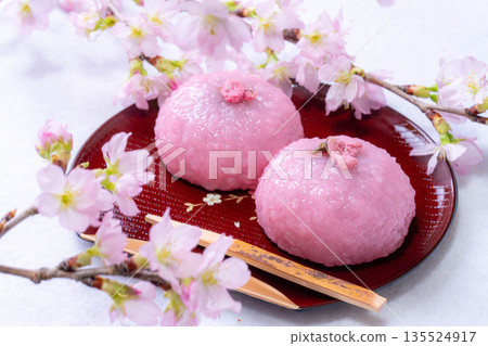 [春季食材] 櫻餅、關西櫻餅、道明寺 [食材] 135524917