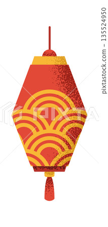 Chinese bell with tassel symbol 135524950