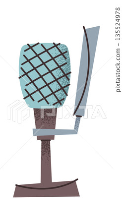 Professional studio microphone for podcast 135524978