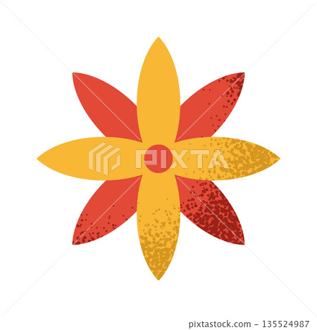 Lotus flower Chinese floral element Lotus flower Chinese floral element 135524987