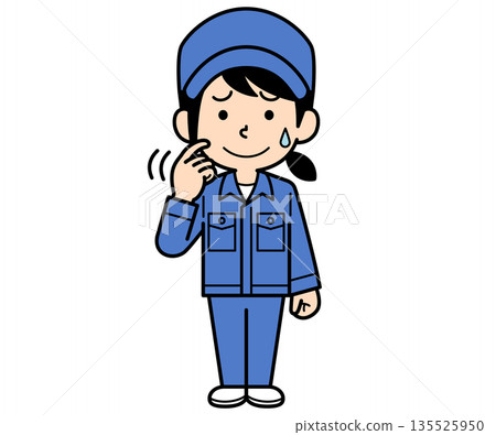 一位心煩意亂的平凡女工 135525950