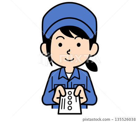 一位普通的女職員遞出她的名片 135526038