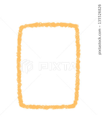 Crayon box outline and blank quote frame with fluid rectangle sketch style. Orange border works as template or graphic element. Modern background for creative layouts and minimal decor. Crayon box outline and blank quote frame with fluid rectangle sketch style. Orange border works as template or graphic element. Modern background for creative layouts and minimal decor. 135526826