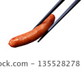 維也納香腸筷子向上 135528278