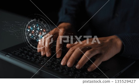 Artificial Intelligence Core with Digital Data Circuit Marrow Artificial Intelligence Core with Digital Data Circuit Marrow 135529427