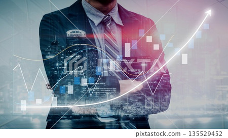 Business Professional Overlooking City Skyline with Data Analysis Graphics Representing Financial Growth and Market Trends in Modern Office Concept Copula Business Professional Overlooking City Skyline with Data Analysis Graphics Representing Financial Growth and Market Trends in Modern Office Concept Copula 135529452