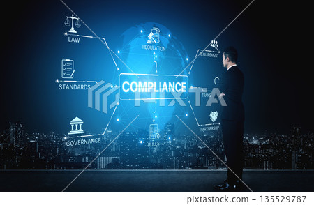 Corporate Compliance with Regulations, Standards, and Governance System Spline 135529787