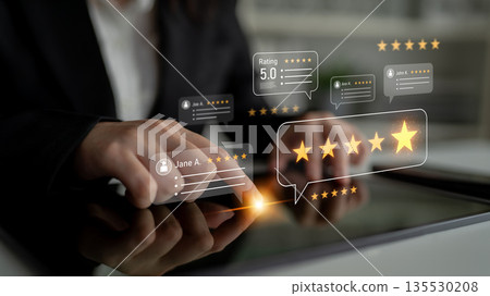 Customer review and rating system for feedback and trust building Latch Customer review and rating system for feedback and trust building Latch 135530208