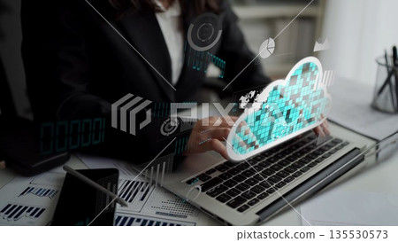 Cloud Computing Strategy to Power Digital Business Growth Thunk 135530573