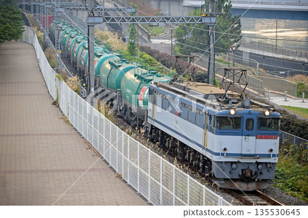 東海道本線,櫻木町-東-高島,JR Freight,EF65-2080(新鶴見) 東海道本線,櫻木町-東-高島,JR Freight,EF65-2080(新鶴見) 135530645