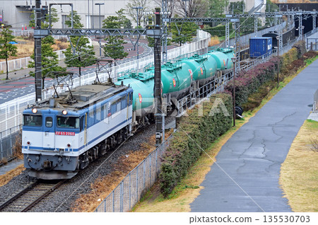 Tokaido Main Line, Sakuragicho-Higashi-Takashima, JR Freight, EF65-2060 (Shin-Tsurumi) + Yo8891 135530703