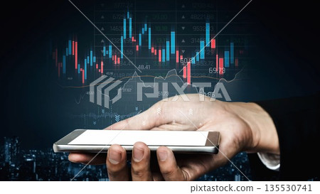 Candlestick Chart and Market Trend Analysis Marrow Candlestick Chart and Market Trend Analysis Marrow 135530741