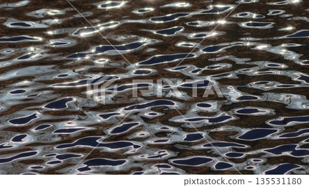 Natural patterns created by the water surface 135531180