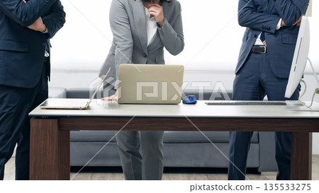 Group of business people meeting in office Group of business people meeting in office 135533275